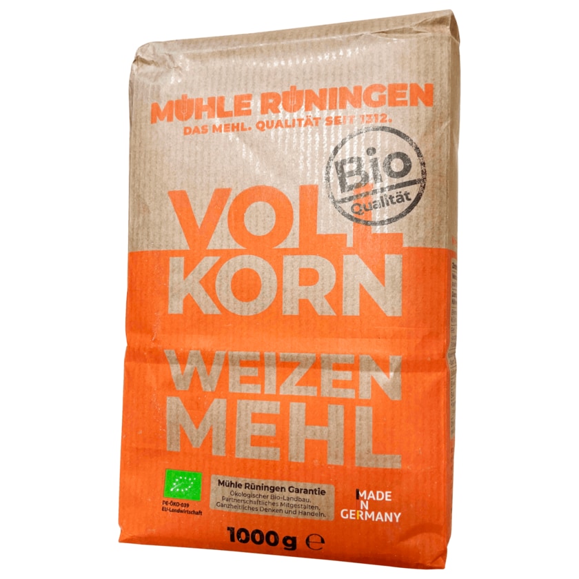 Mühle Rüningen Bio Vollkorn Weizenmehl 1kg